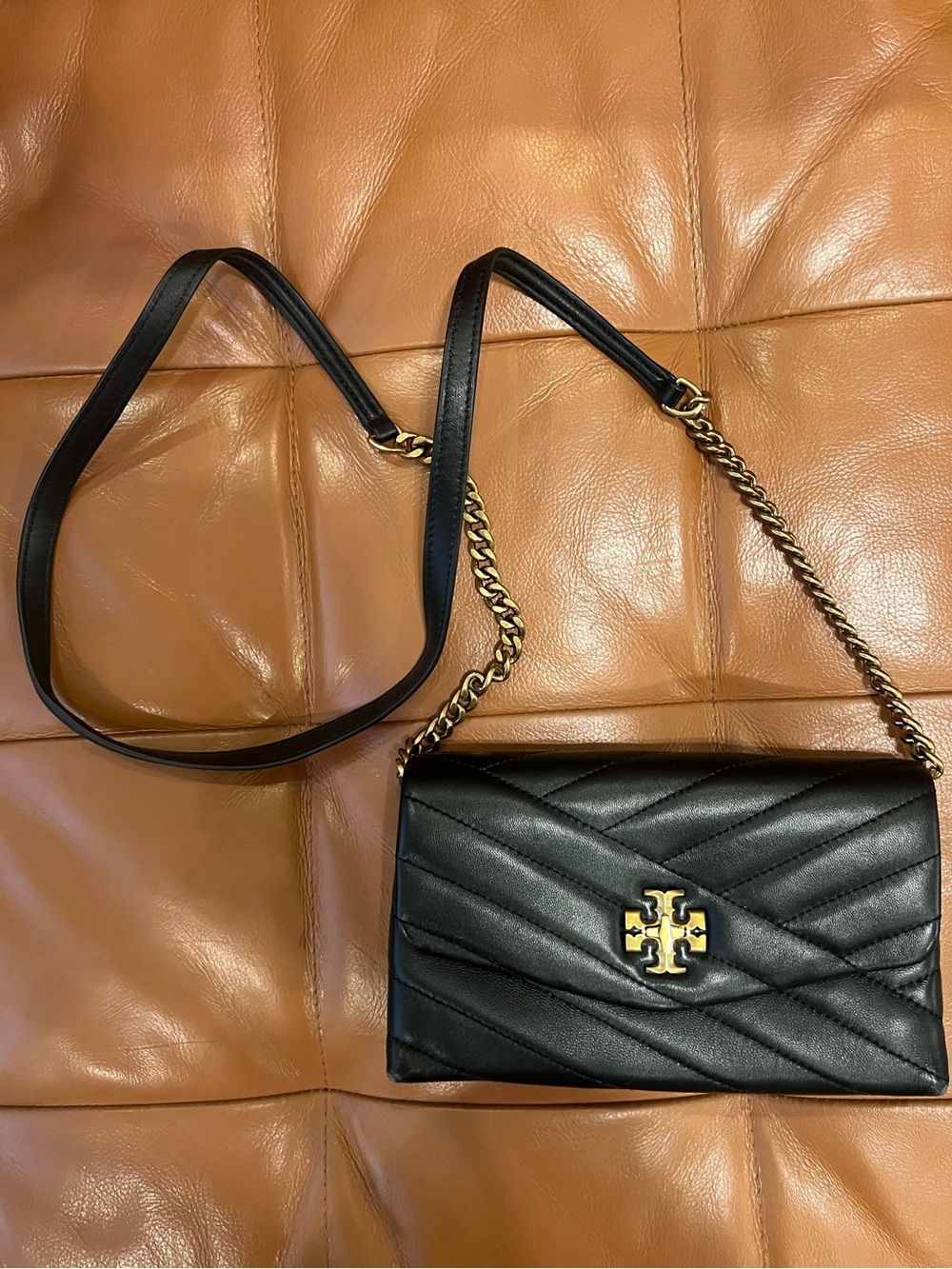 Tory Burch Black Quilted Crossbody